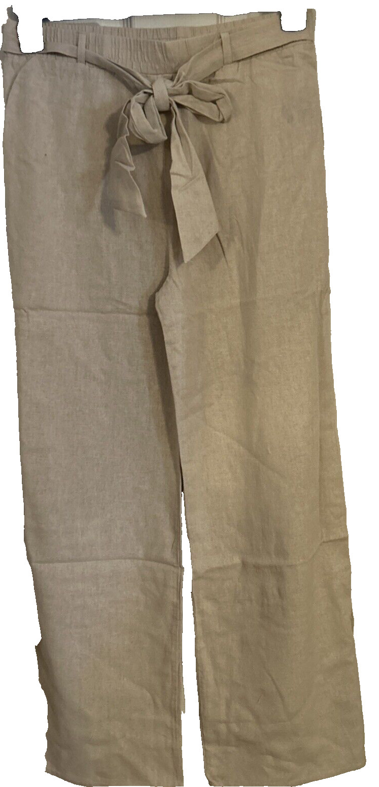 Ambiance Apparel Women\'s Pants, Natural, Medium