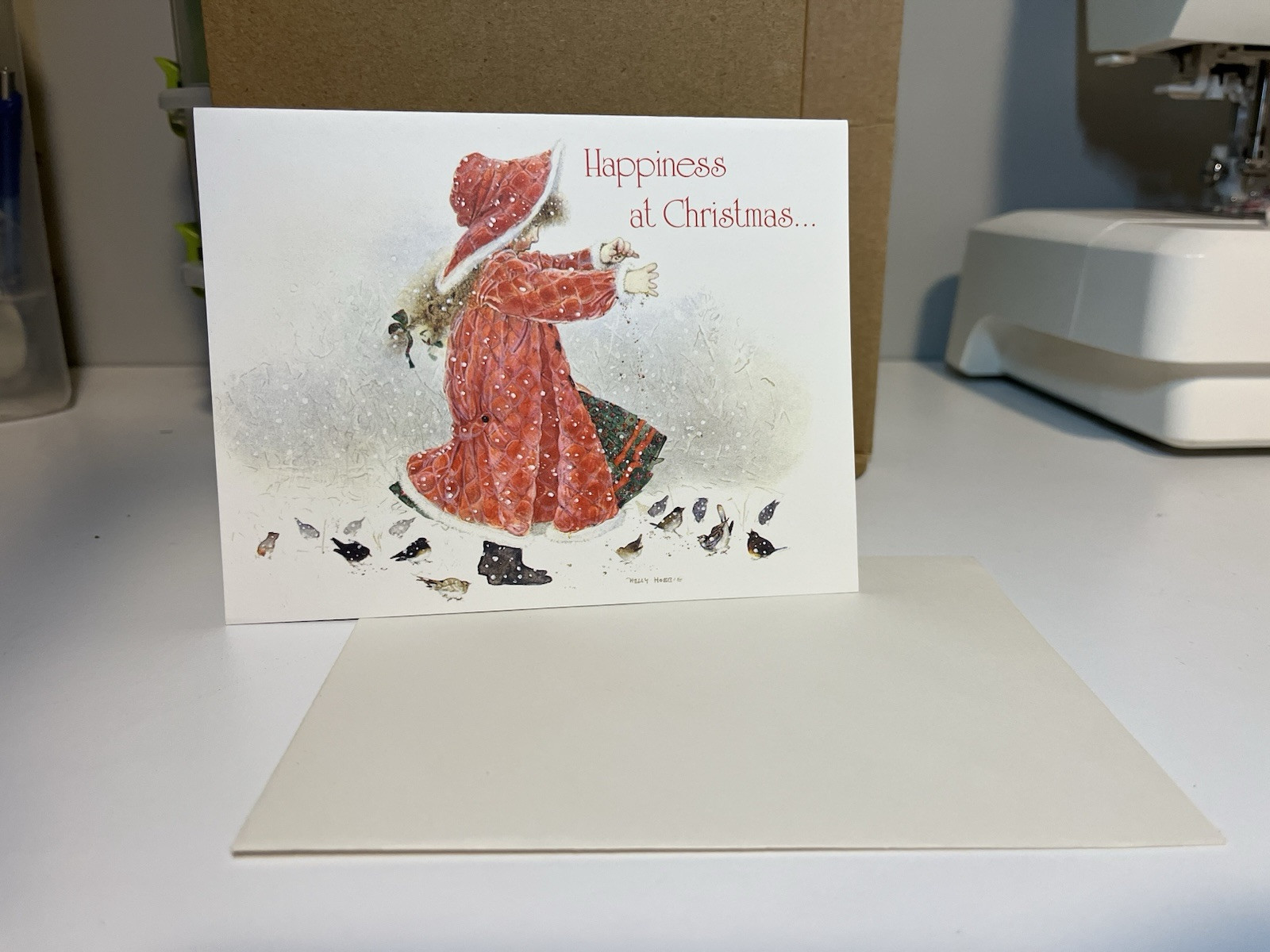 UNUSED Vintage Holly Hobbie CHRISTMAS Greeting Card UNUSED Vintage Holly Hobbie CHRISTMAS Greeting Card