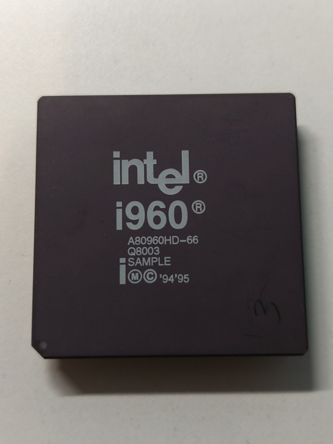 Vintage Intel i960 A80960HD-66 Q8003 SAMPLE No Lid