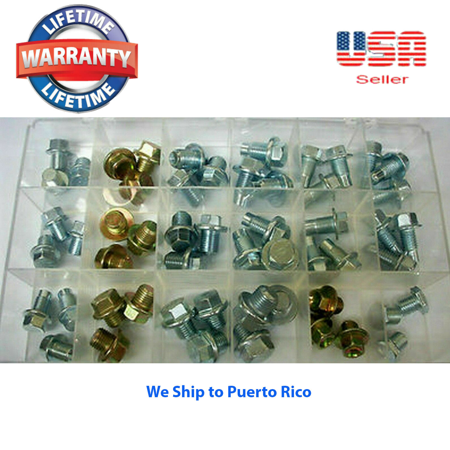 MK200 ENGINES MASTER OIL DRAIN PLUG ASSORTED KIT 54 PCS of 1/2\