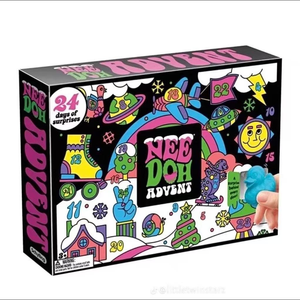 NeeDoh Squishmas Advent Calendar NEW SEALED 24 Days Schylling
