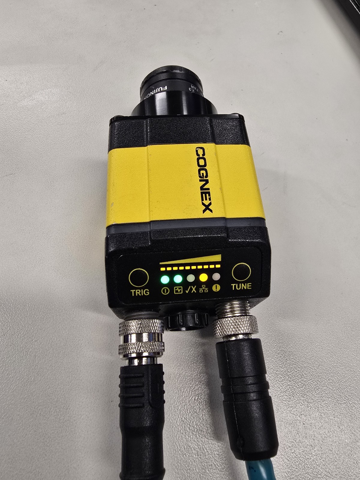 Cognex DM-363X Code Reader + FUJINON 1:2.3/50 Lens •TESTED• Cognex DM-363X Code Reader + FUJINON 1:2.3/50 Lens •TESTED•