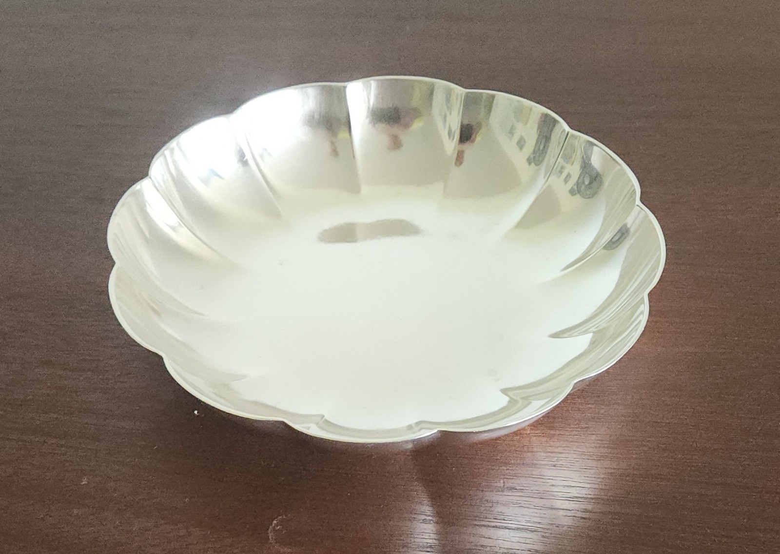 Vintage Tiffany Sterling Silver Scalloped Candy Bowl Dish 22951