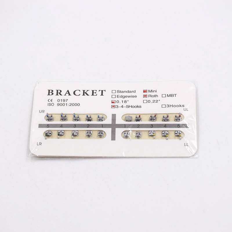 25 Size Orthodontic Metal Brackets Braces Dental Mini Standard Roth/MBT/Edgewise