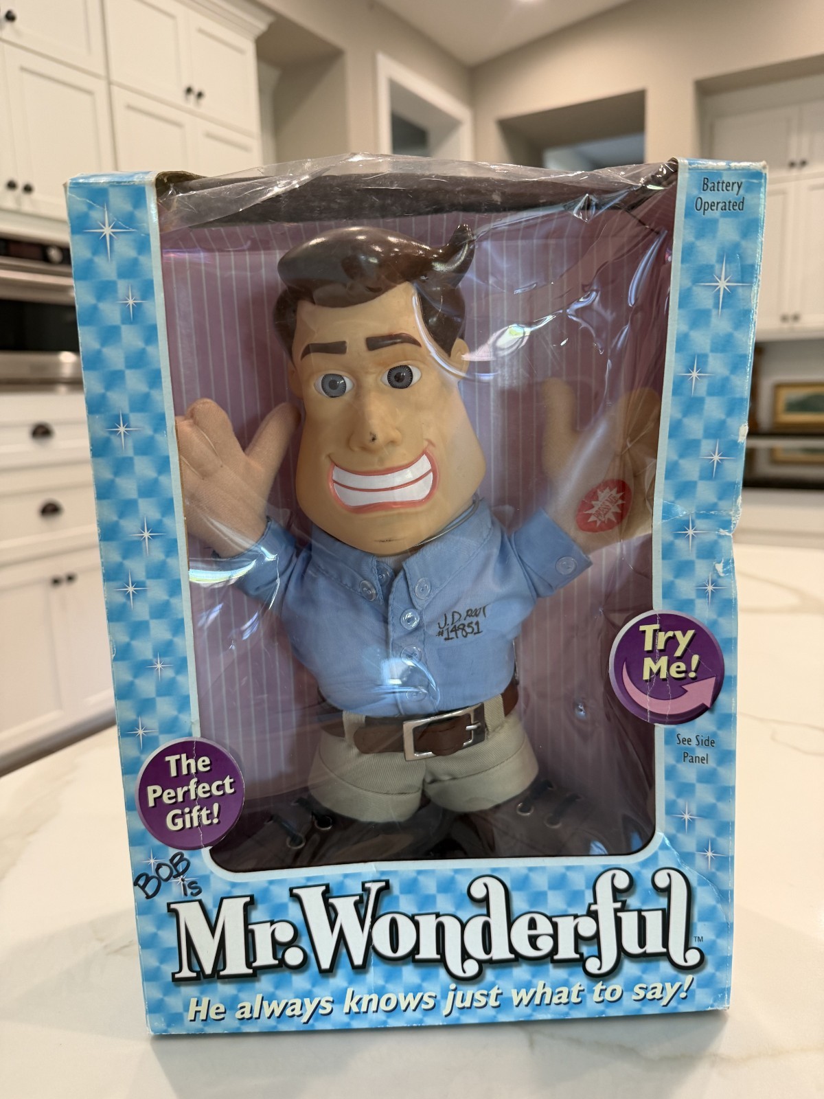 Mr. Wonderful Talking Doll 2003 PNC Battery Operated 16 Phrases NIB PM31969