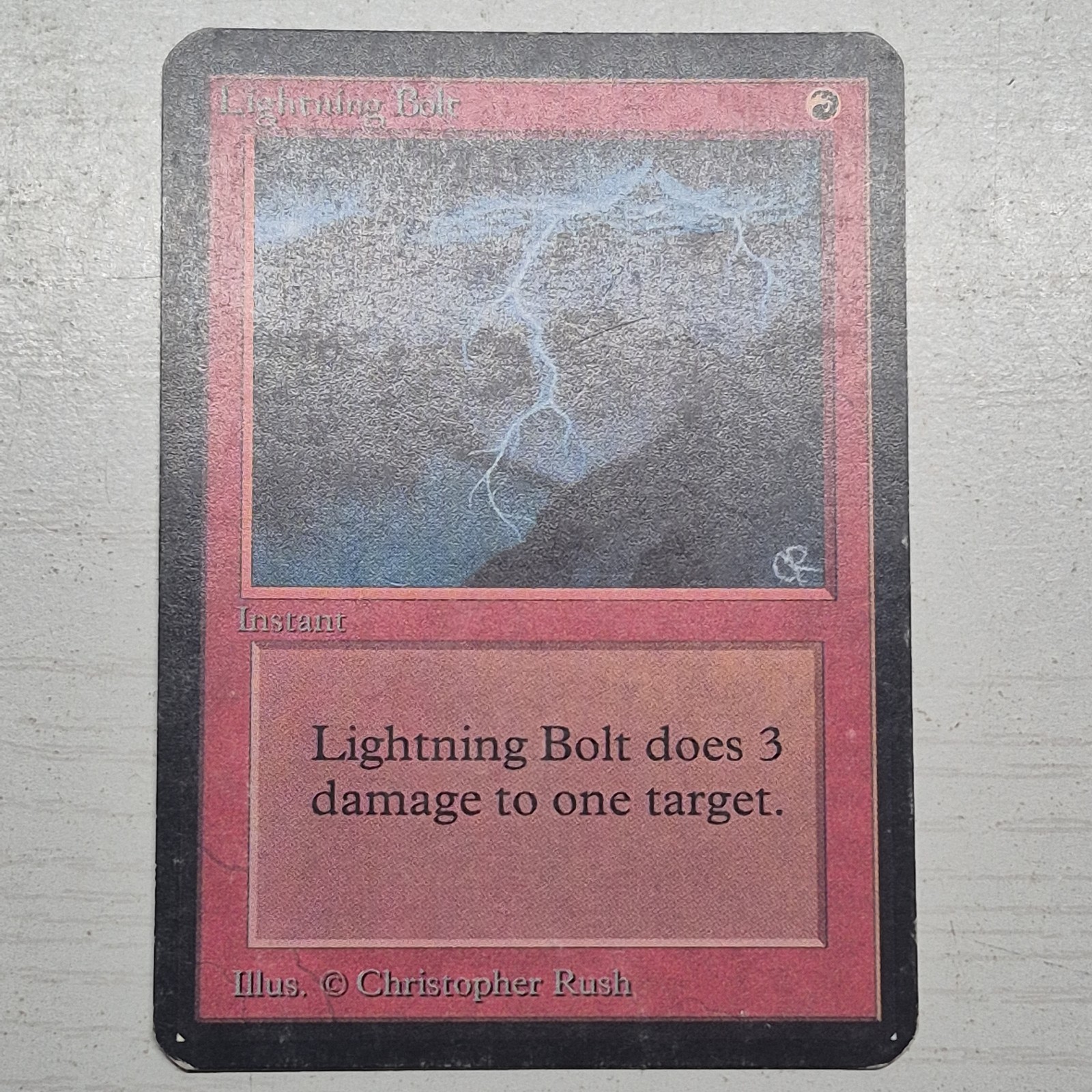 MTG Lightning Bolt Alpha Edition Regular MTG Lightning Bolt Alpha Edition Regular