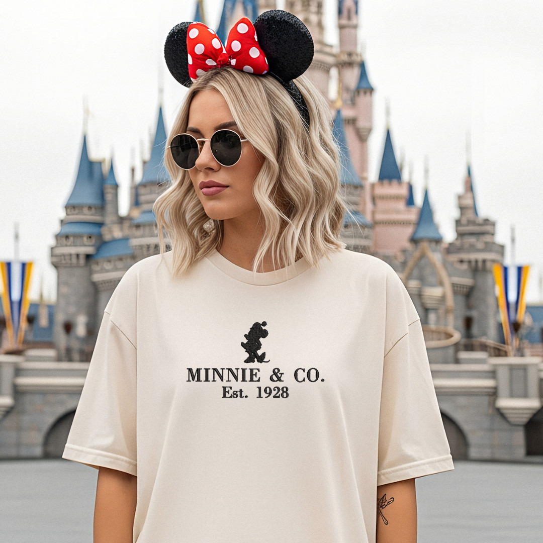 Embroidered Custom Minnie & Co. T-Shirt