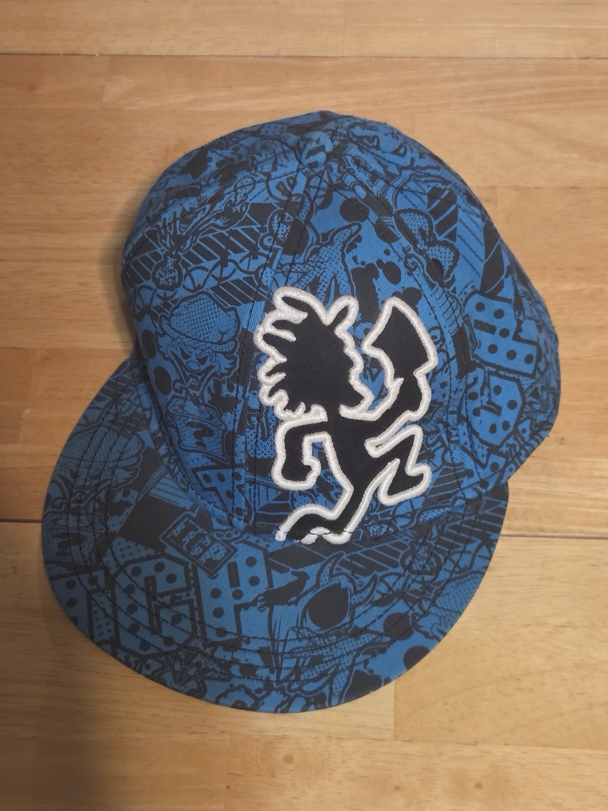 Vintage 2011 Insane Clown Posse Hat ICP HATCHETMAN Juggalo One Size Flex Blue