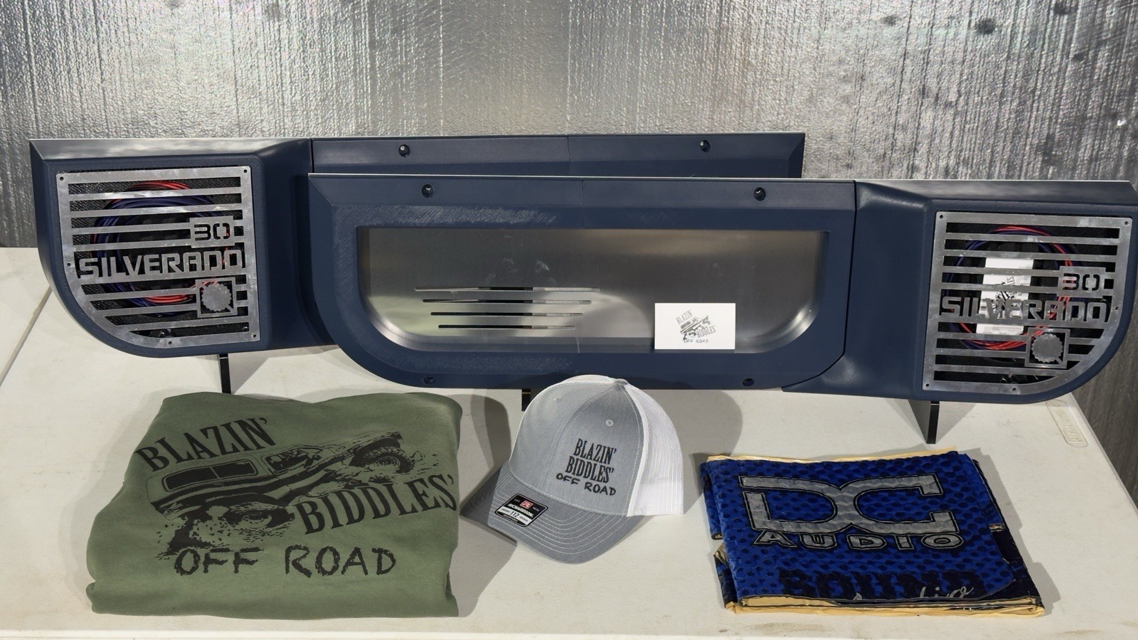 1981–1991 Chevy GMC Squarebody Blue Lighted Door Speaker Panels – Stage 2