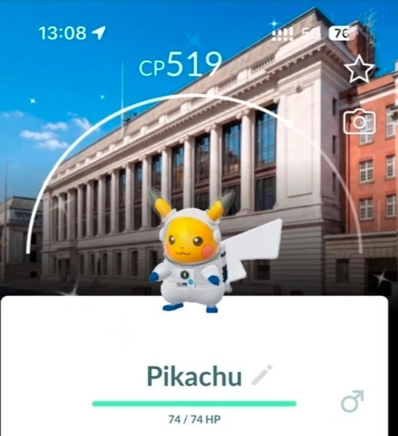 PTC or Trade Pokémon Go✨ Shiny Pikachu Astronaut Background✨