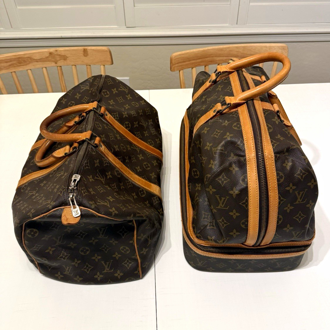 Vintage 1995 Louis Vuitton Monogram Travel Luggage Set Unused perfect condition