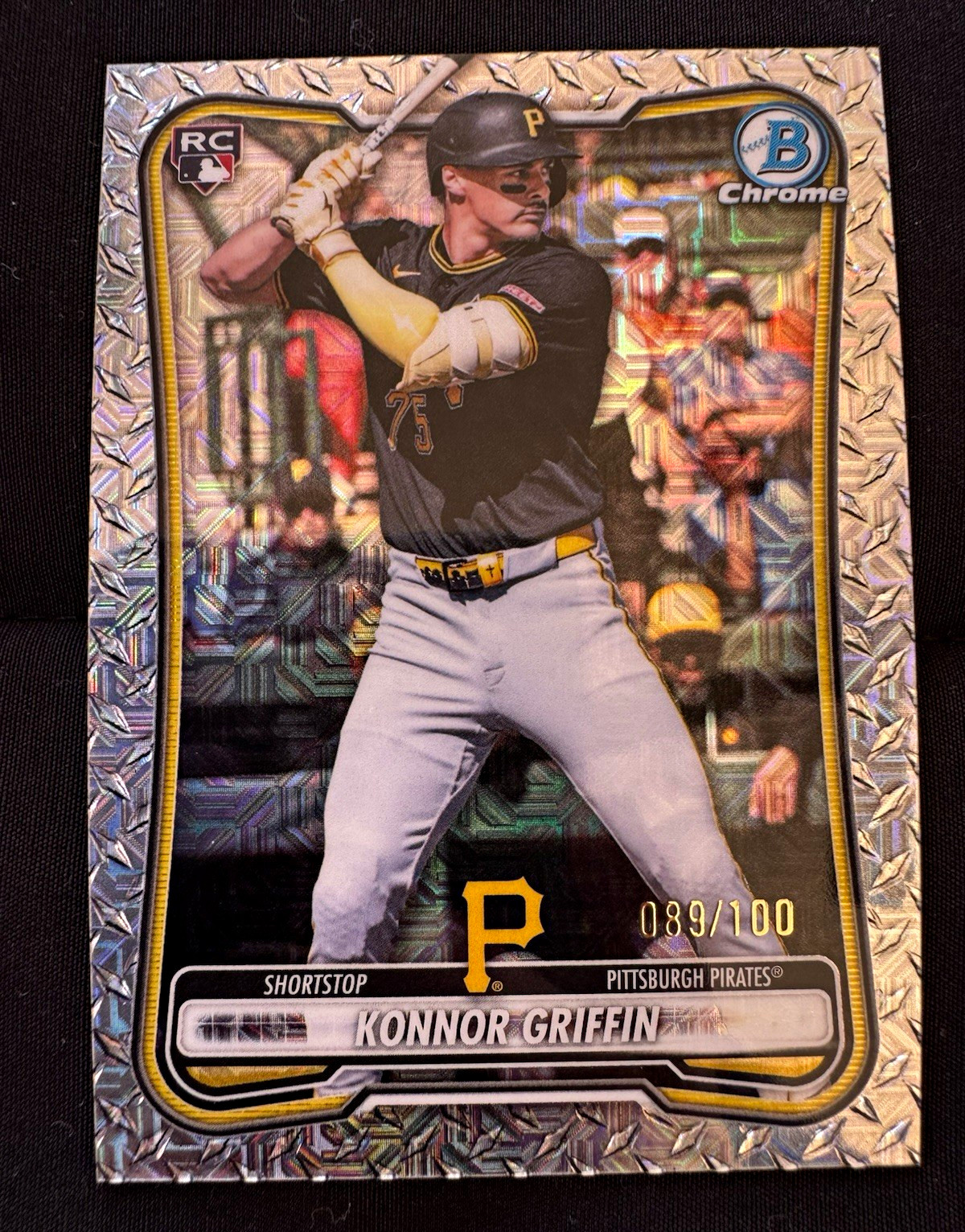 2026 Bowman Chrome Konner Griffin RC Textured Steel Metal Parallel AND Mojo /100 2026 Bowman Chrome Konner Griffin RC Textured Steel Metal Parallel AND Mojo /100