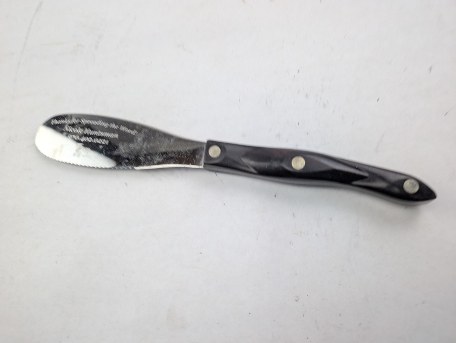 Cutco Spatula Spreader 1768 KP Classic Brown Handle Spreader Promo Knife Cutco Spatula Spreader 1768 KP Classic Brown Handle Spreader Promo Knife