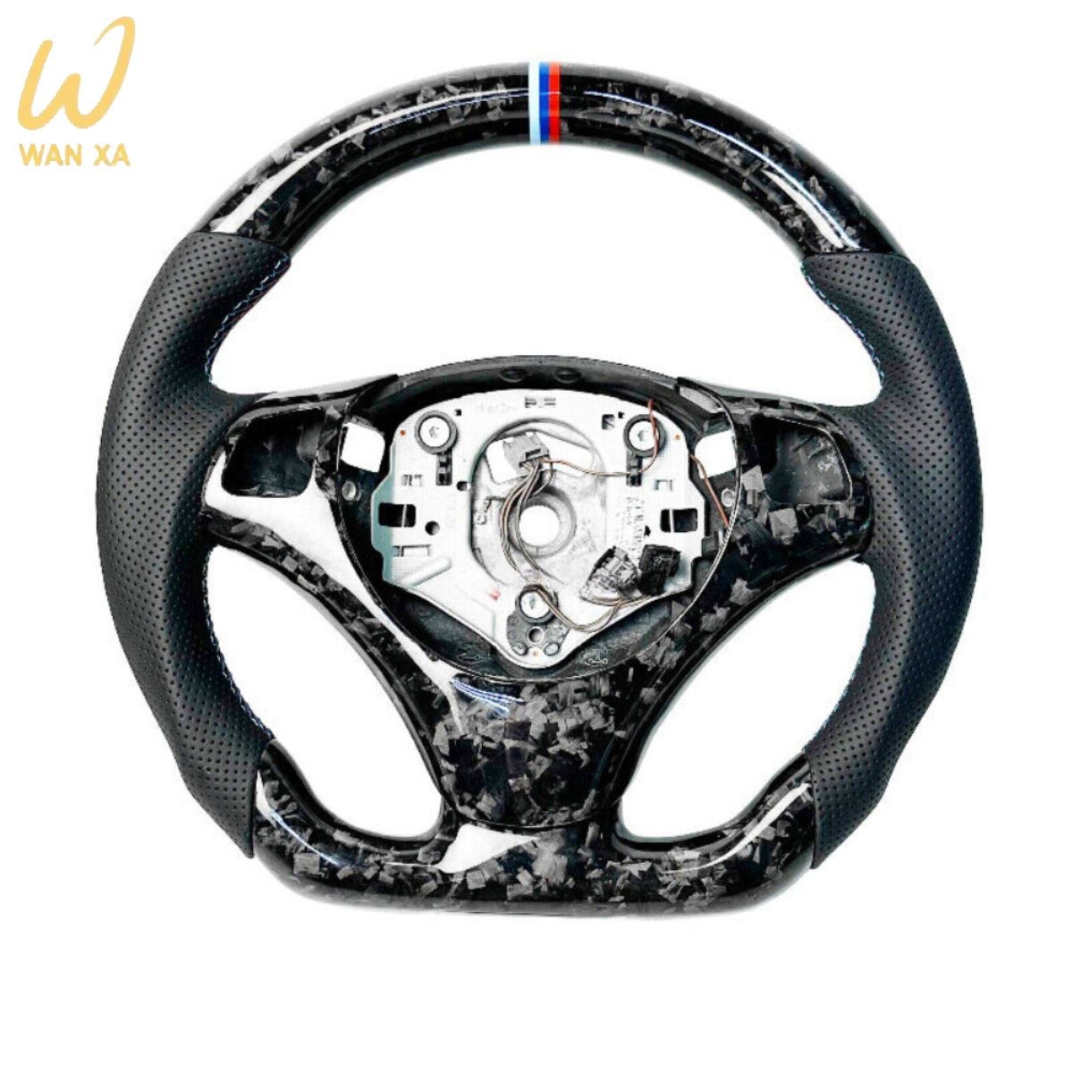 Real Forged Carbon Fiber Steering Wheel For BMW E90 E91 E92 E93 LCI 325 335 330