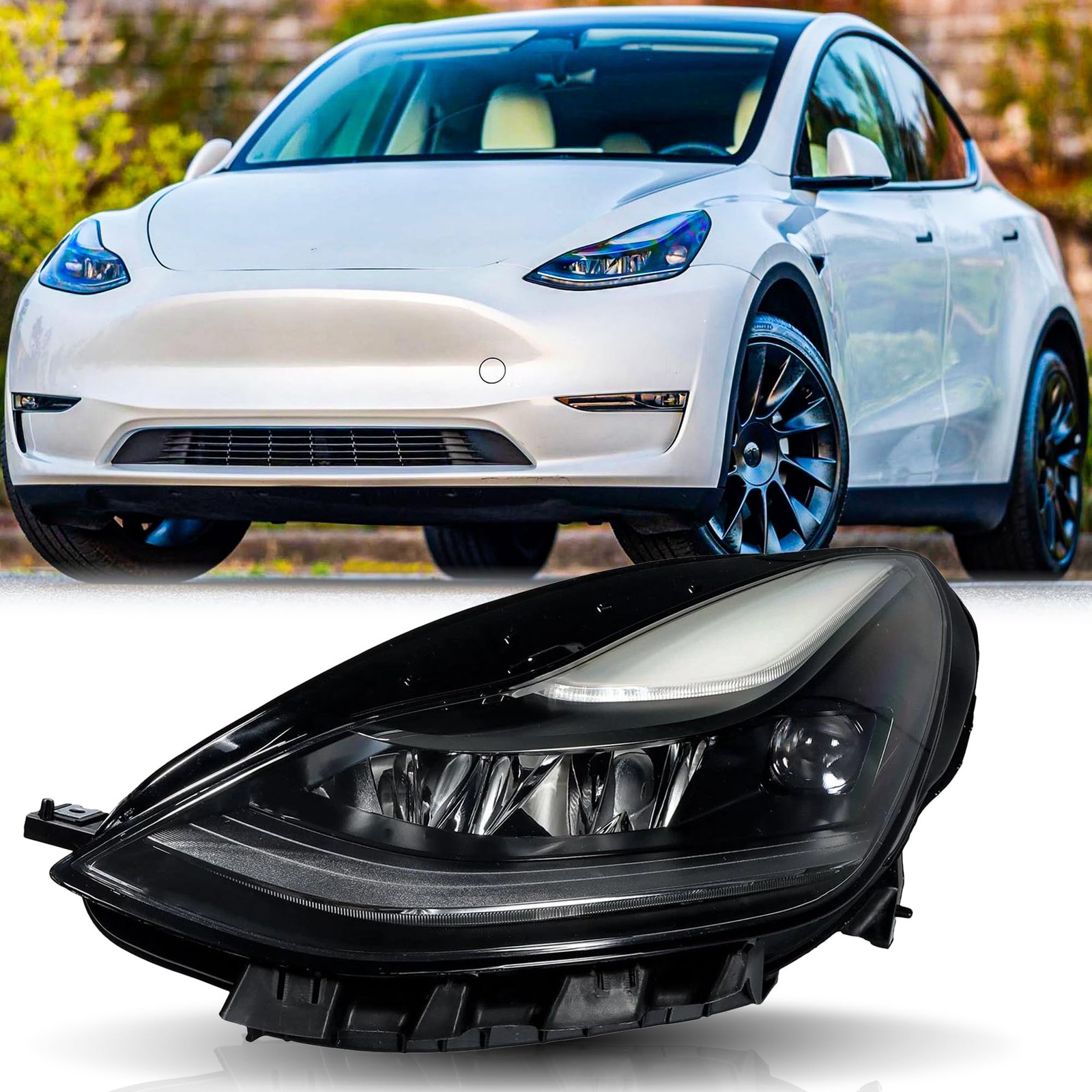 LED Headlamp for Tesla Model 3 2021-2023 for Tesla Model Y 2021-2024 Left Driver