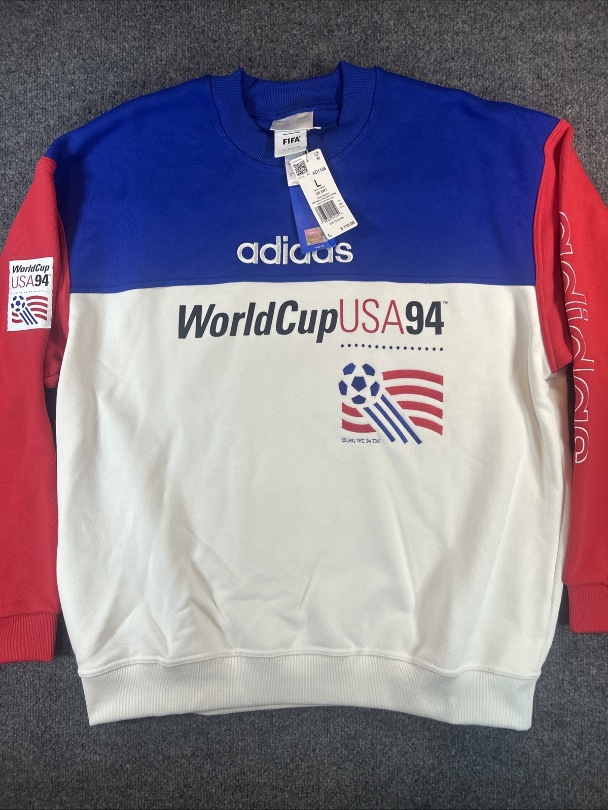 Adidas Team USA 94 World Cup Sweater Men’s Size Large 1994 Soccer Throwback