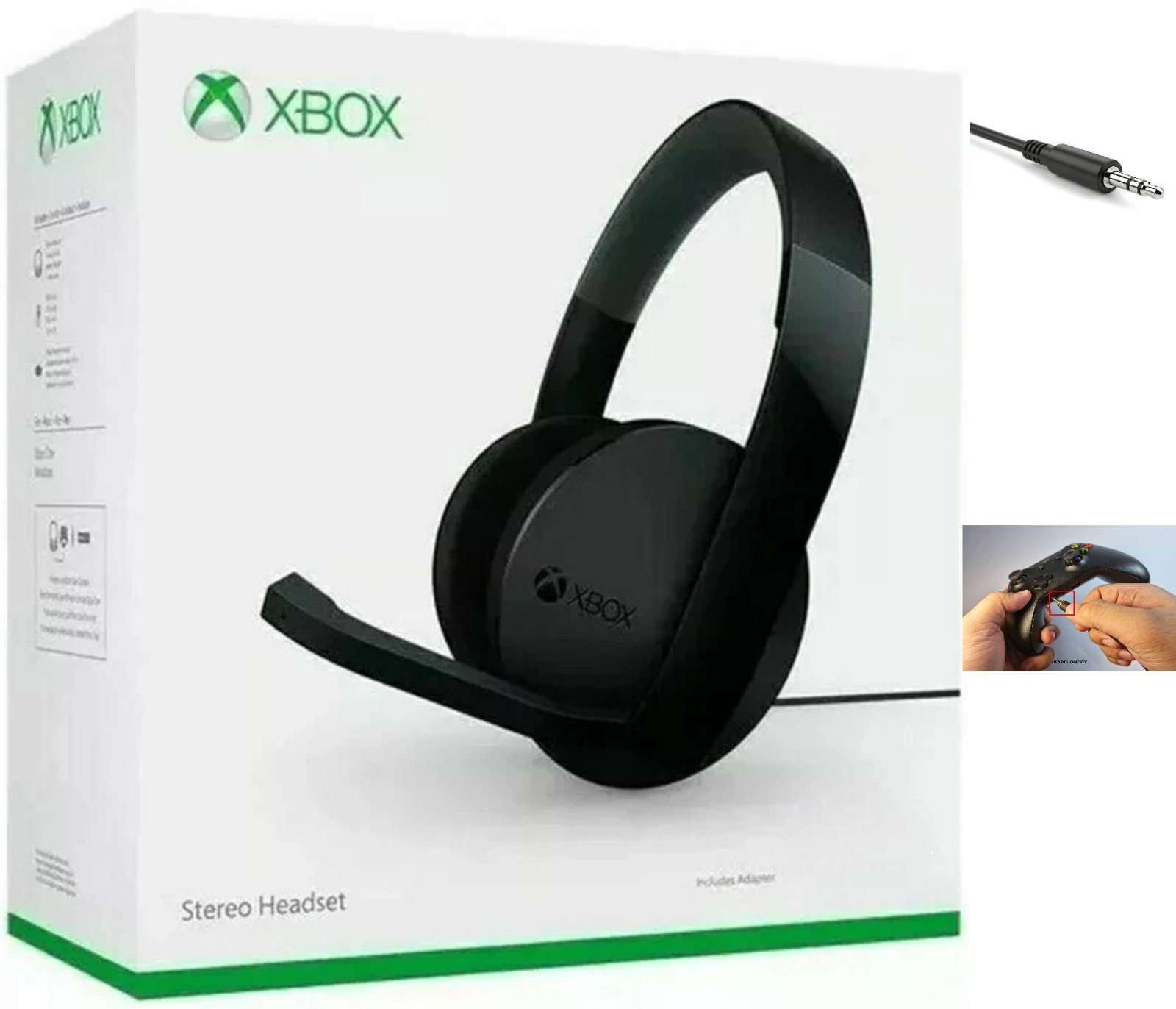 Official Genuine Microsoft Xbox One Stereo Headset Wired 3.5 mm Jack Official Genuine Microsoft Xbox One Stereo Headset Wired 3.5 mm Jack