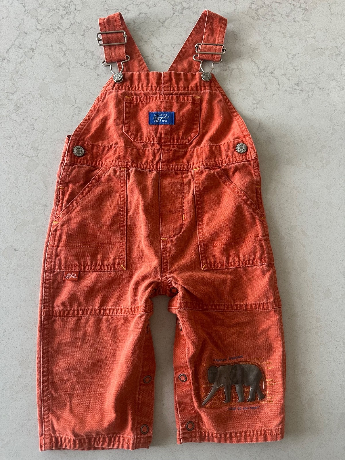 Vintage Carter\'s Eric Carl Overalls 9-12 months