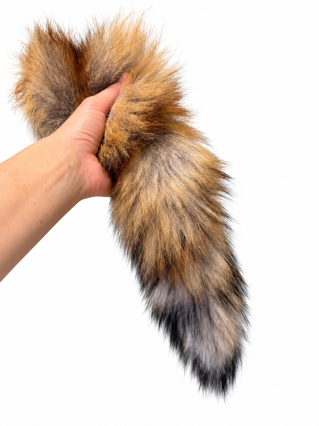 Real Red Fox Fur Tail Therian Cosplay LARP Taxidermy Craft 25-35 cm