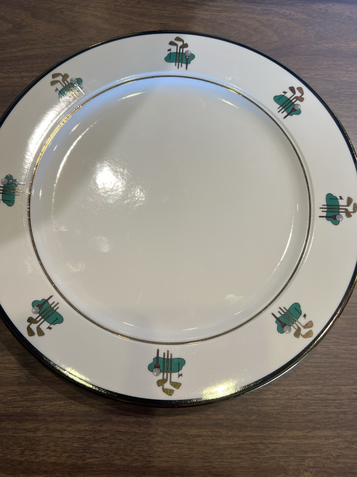 Four 4 Vintage Homer Laughlin Seville Golf Dinner Plate Country Club 10 1/2\ Four 4 Vintage Homer Laughlin Seville Golf Dinner Plate Country Club 10 1/2\