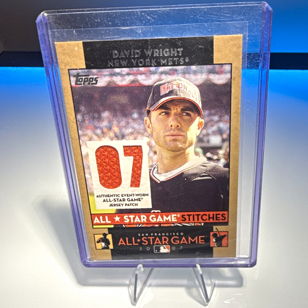 Topps 2007 Updates & Highlights David Wright All-Star Game Stitches ASDW Mets
