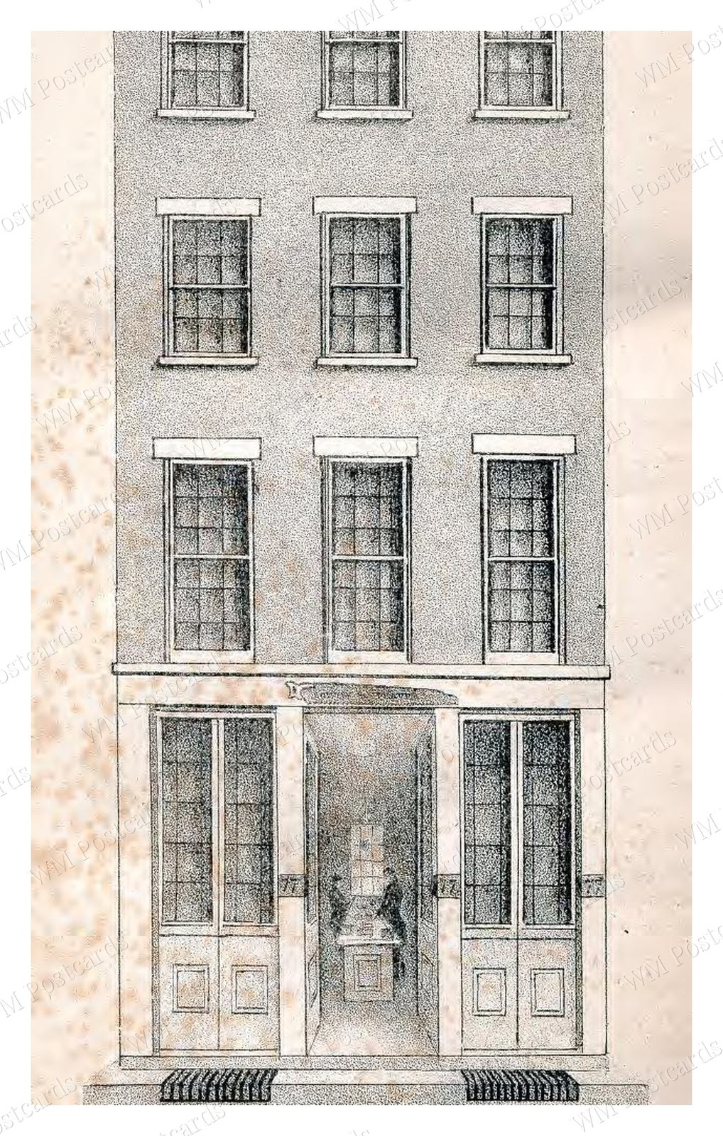 Philadelphia Pennsylvania 1831 77 Market Street Hardware Store Standard Postcard Philadelphia Pennsylvania 1831 77 Market Street Hardware Store Standard Postcard