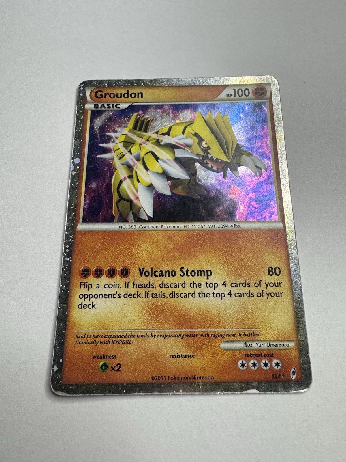 Groudon (Shiny) SL4 Call of Legends Holo