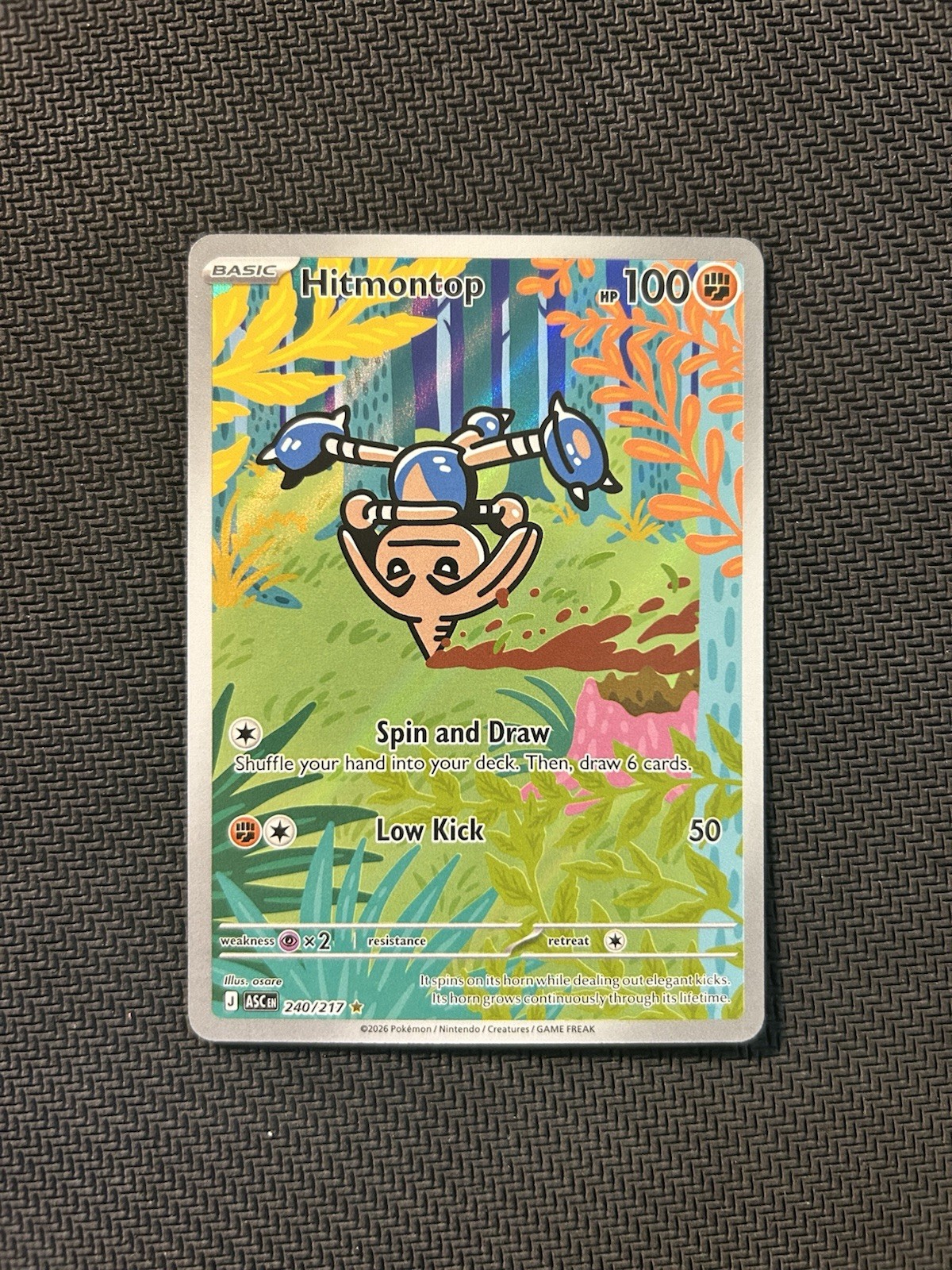 Pokemon TCG Hitmontop 240/217 NM Condition See Description