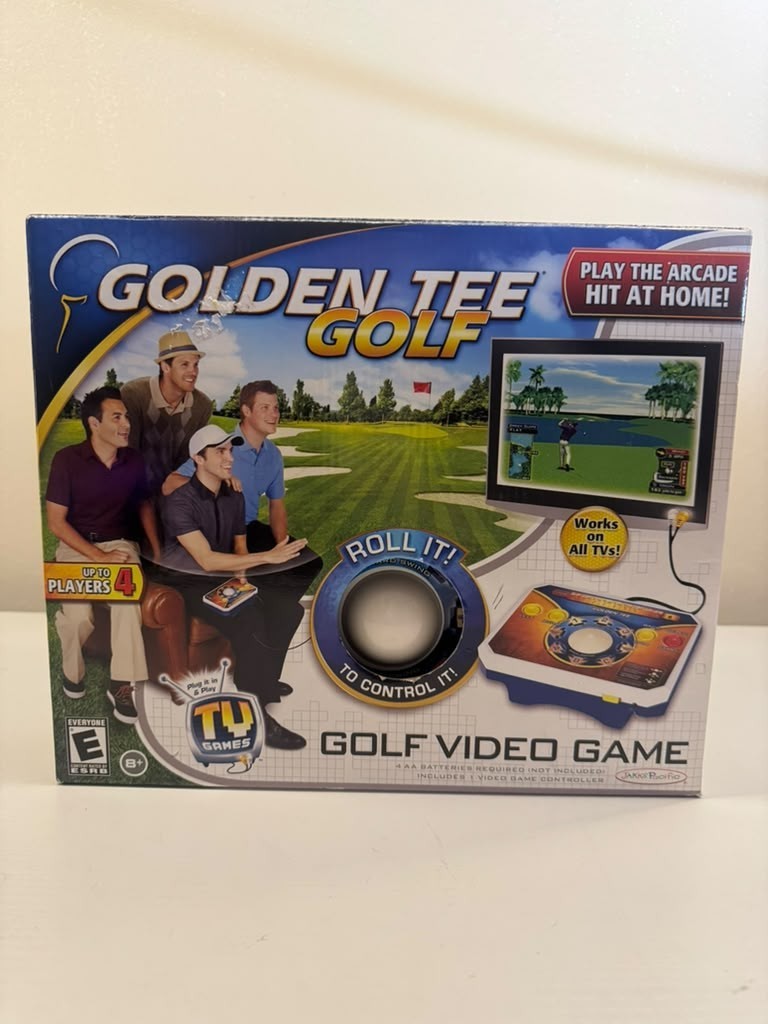Golden Tee Golf Video Game 2011 Jakks Pacific 1-4 Players TV Plug & Play Golden Tee Golf Video Game 2011 Jakks Pacific 1-4 Players TV Plug & Play