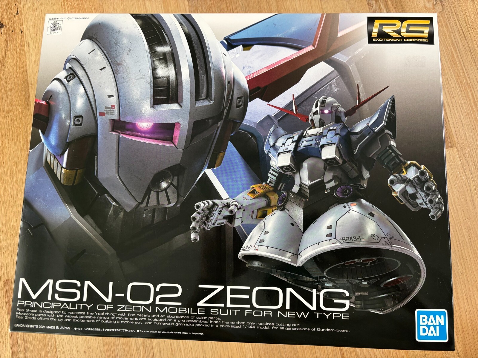 Bandai RG 1/144 #34 MSN-02 Zeong Real Grade Gunpla Model Kit New Unassembled