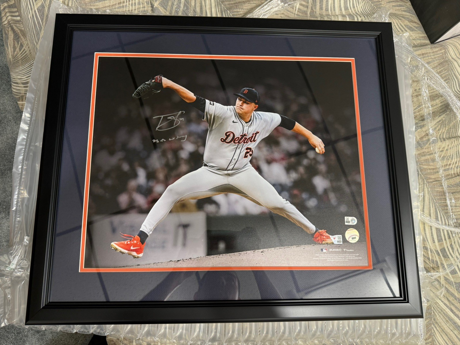 Framed Tarik Skubal Signed 16x20 with 25 AL CY YOUNG INSCRIBED FANATICS CERT Framed Tarik Skubal Signed 16x20 with 25 AL CY YOUNG INSCRIBED FANATICS CERT