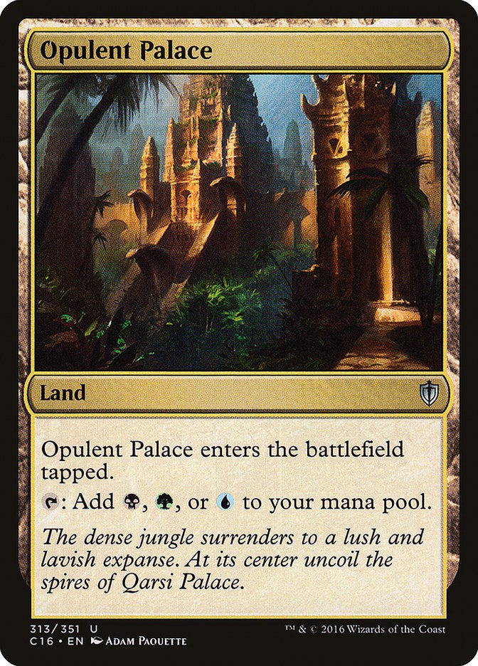 MTG Magic the Gathering Opulent Palace (313/392) Commander 2016 LP