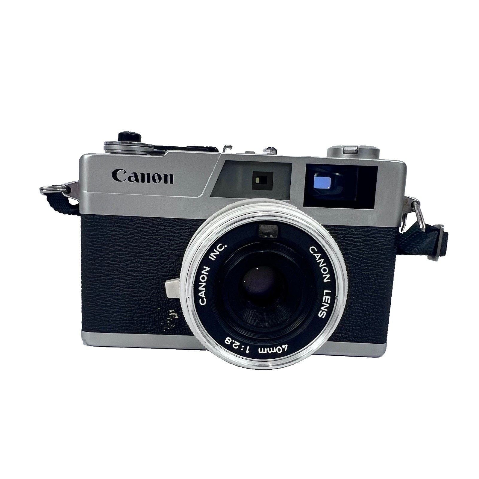 Vintage Canon Canonet 28 Rangefinder Silver 40mm Lens 35mm Film Camera Working Vintage Canon Canonet 28 Rangefinder Silver 40mm Lens 35mm Film Camera Working