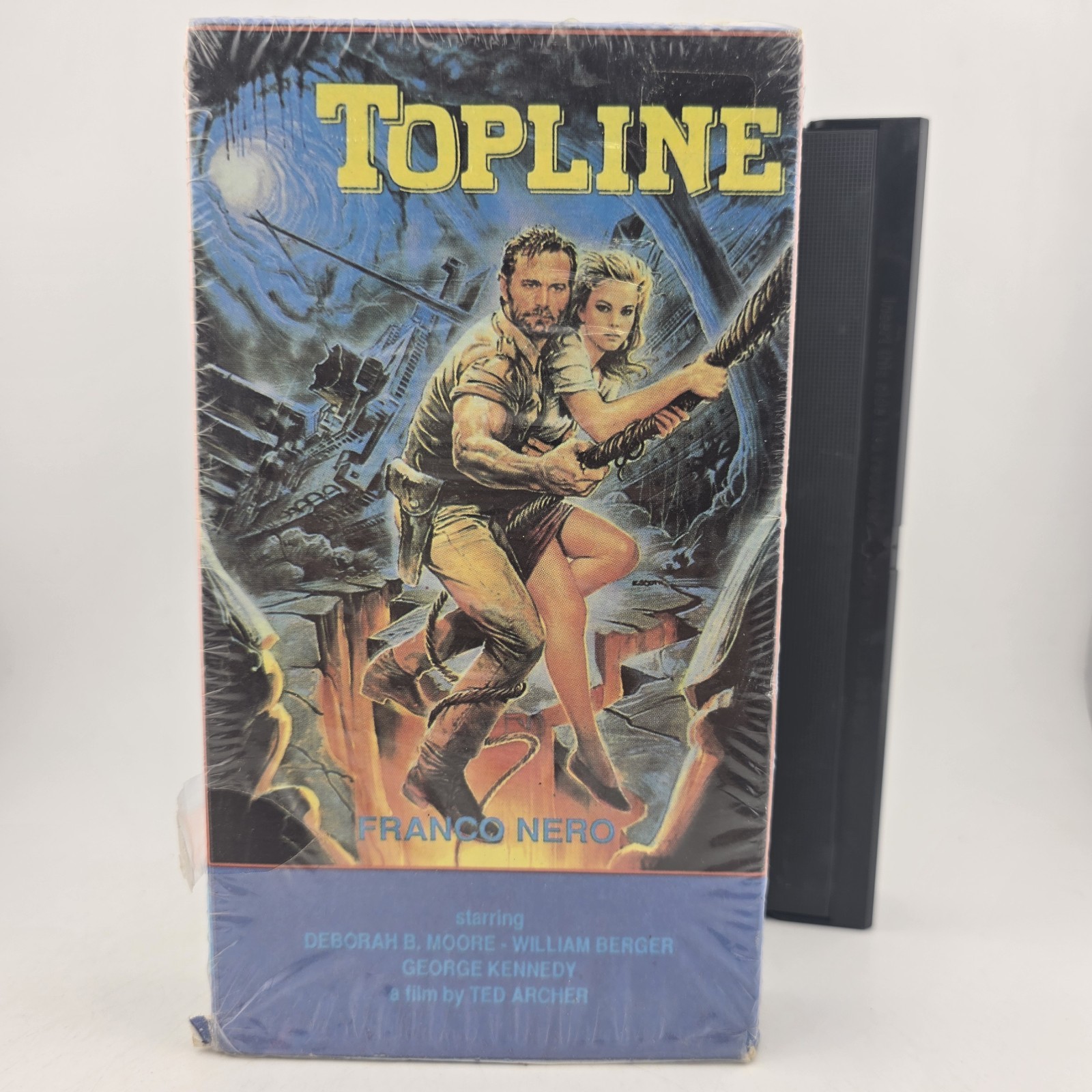 Topline - VHS Tape - 1988 - Franco Nero Deborah Moore William Berger - Shrink Topline - VHS Tape - 1988 - Franco Nero Deborah Moore William Berger - Shrink