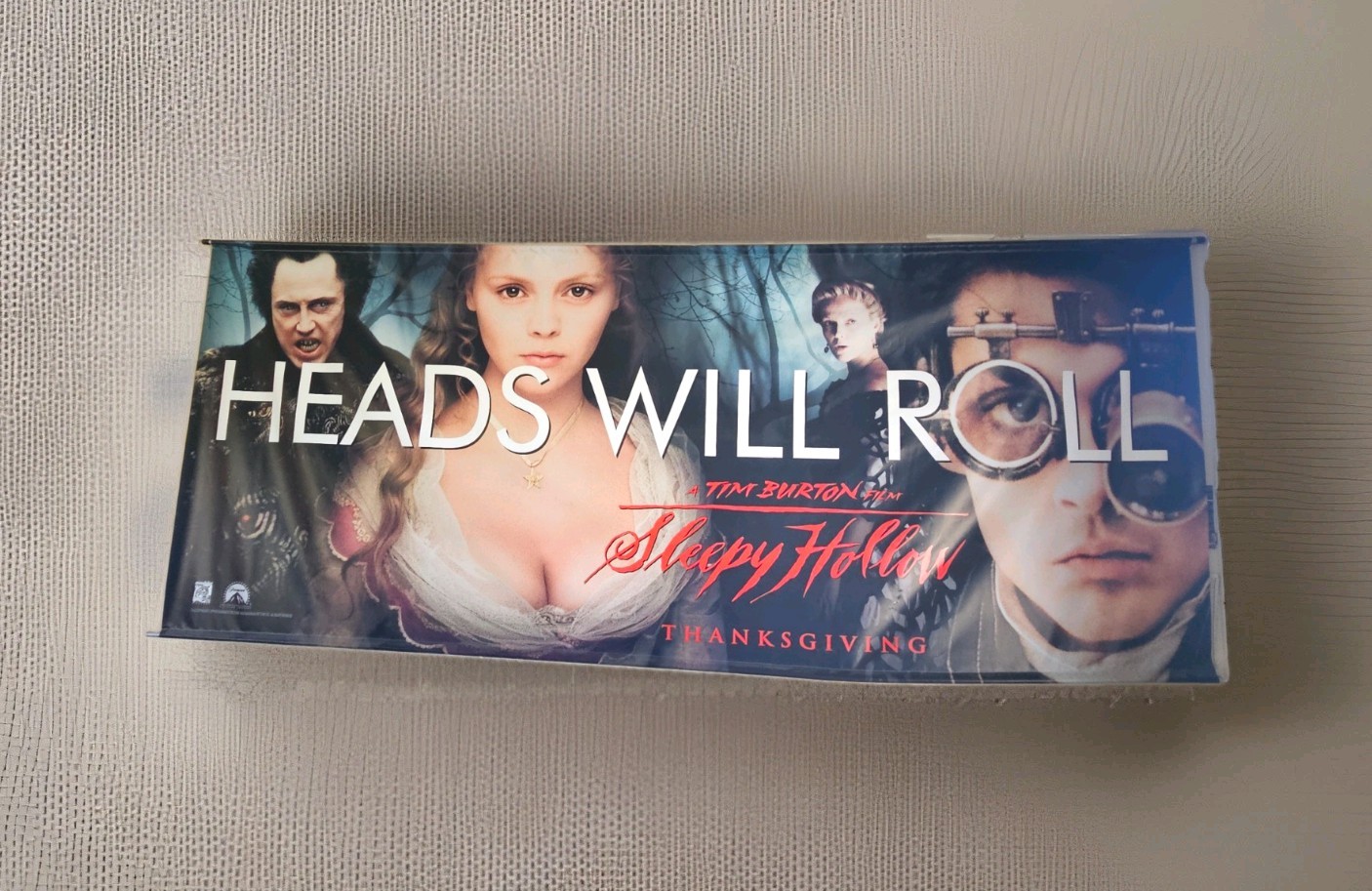 Tim Burton's Sleepy Hollow 1999 Movie Banner 4ftx10ft Depp Ricci Rare HTF