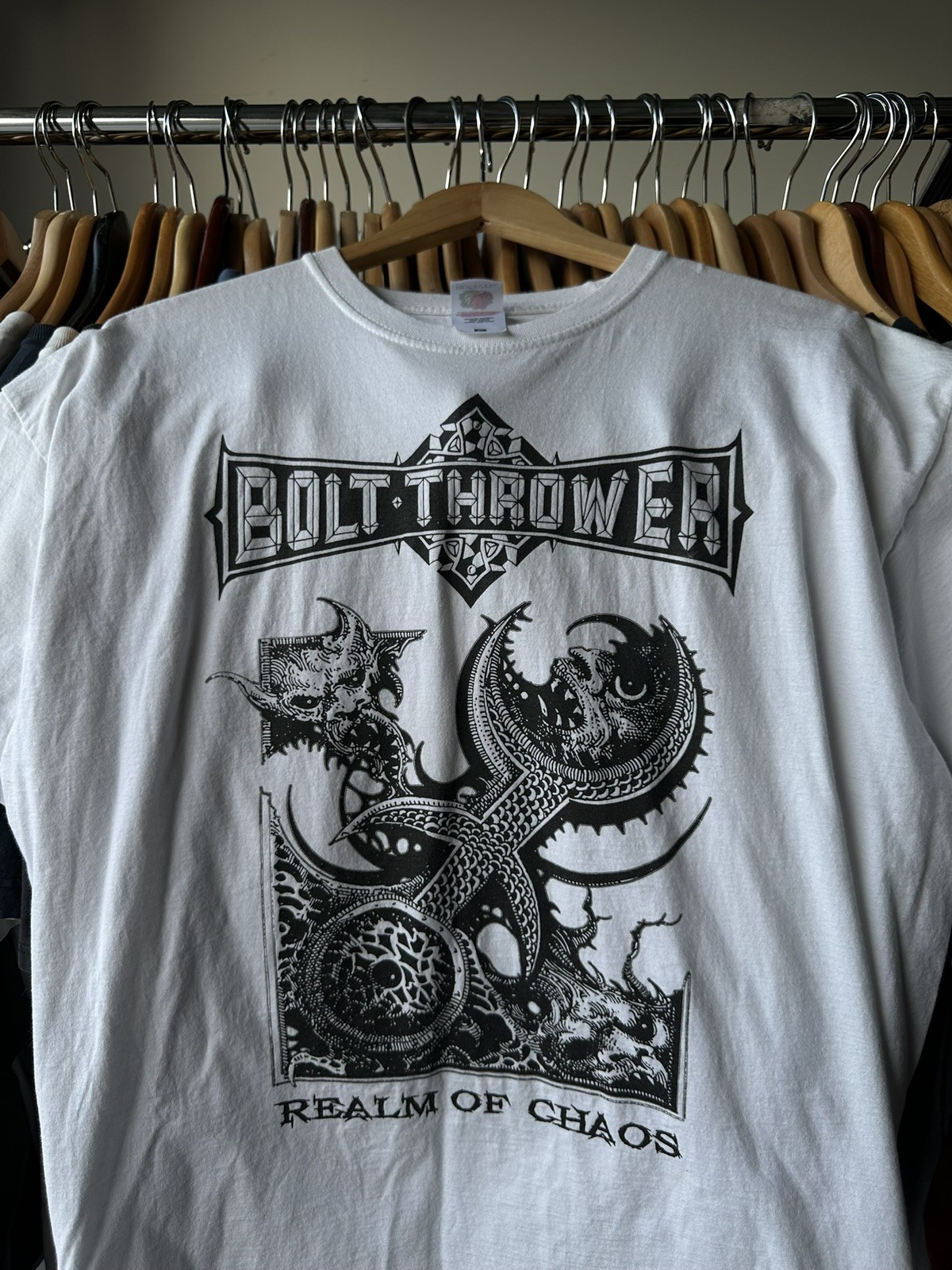 2000s Y2K Vintage Bolt Thrower Realm Of Chaos Death Metal Band Music T-shirt XL