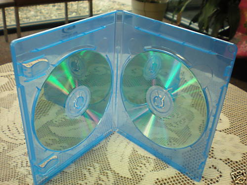 10 NEW TOP QUALITY 14MM DOUBLE BLU-RAY CASES  W BLU-RAY LOGO BL28-14MM 