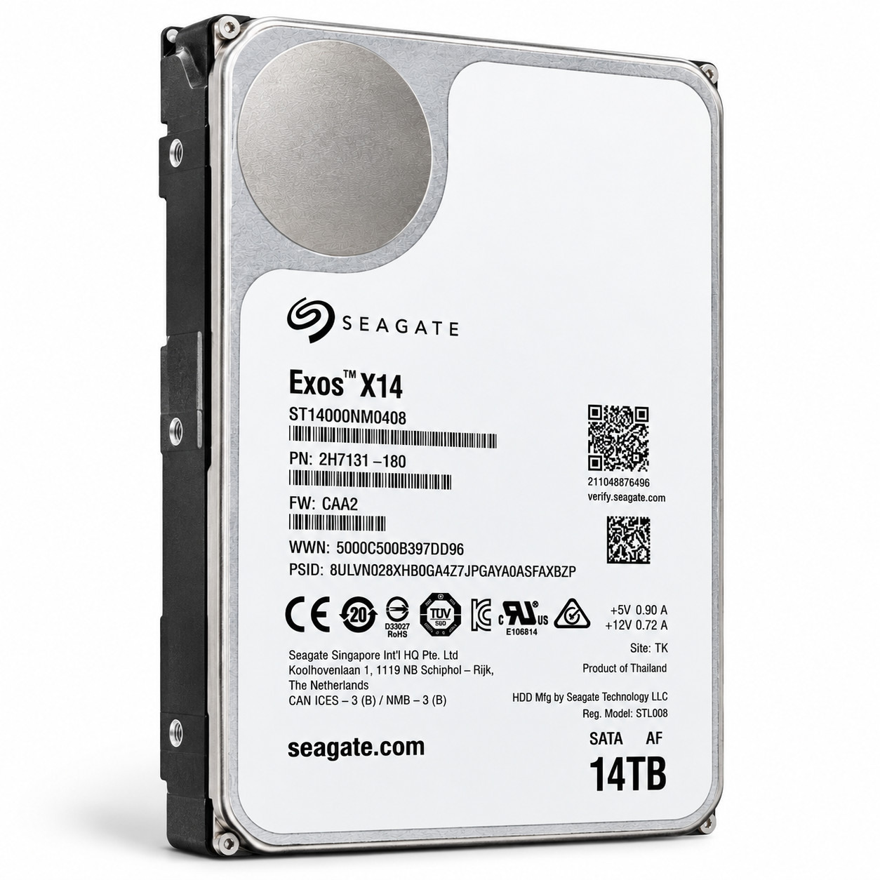 Seagate 14TB Exos X14 7200RPM SATA 6Gb/s 256MB 3.5 Seagate 14TB Exos X14 7200RPM SATA 6Gb/s 256MB 3.5