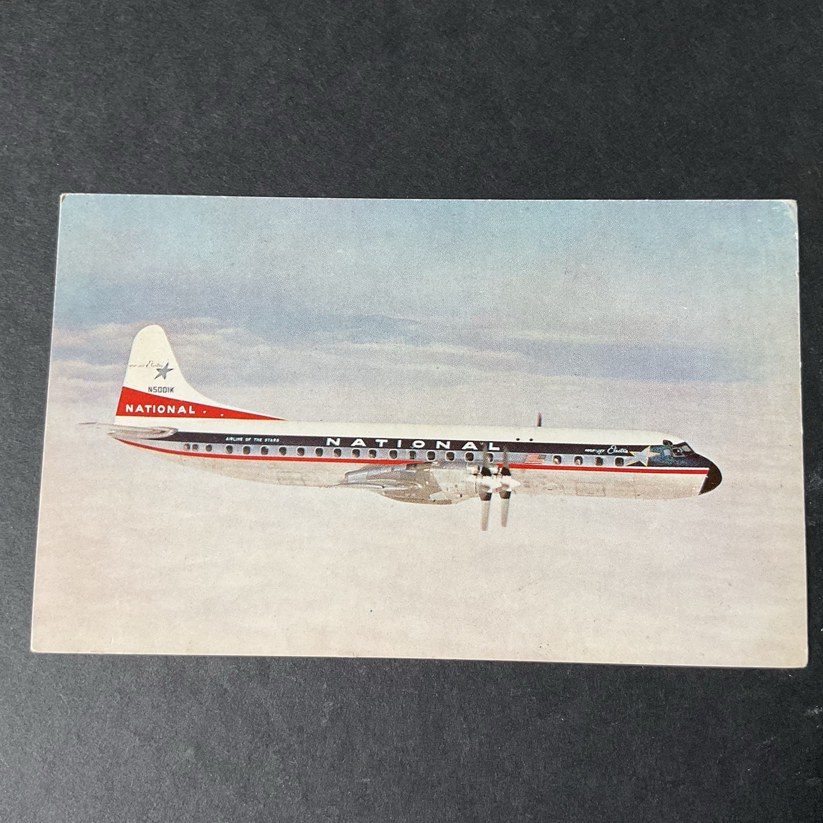National Airlines Aviation Postcard - Lockheed Electra Post Card National Airlines Aviation Postcard - Lockheed Electra Post Card
