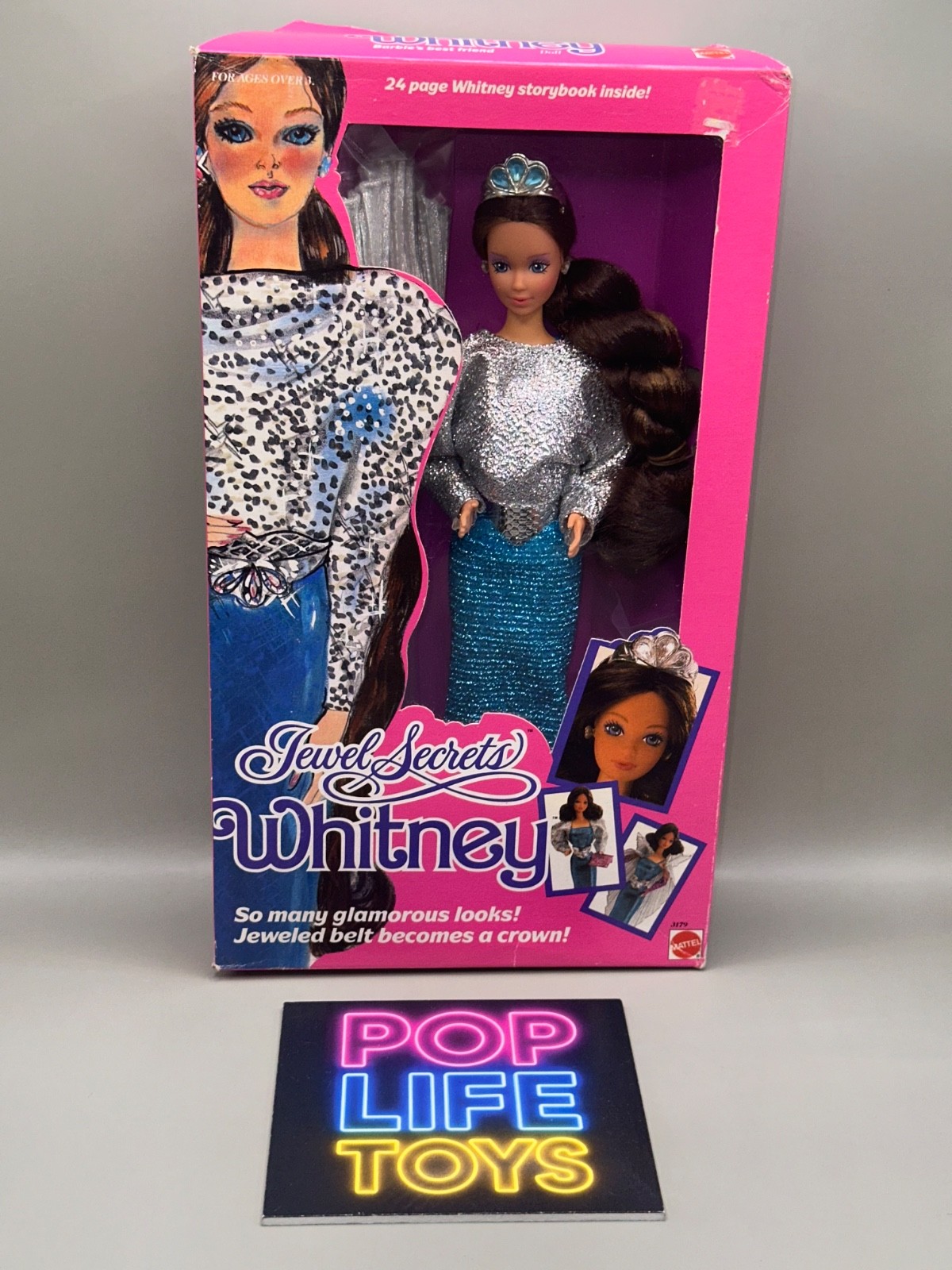 Vintage 1986 Mattel Barbie “Jewel Secrets Whitney” #3179 *NRFB*