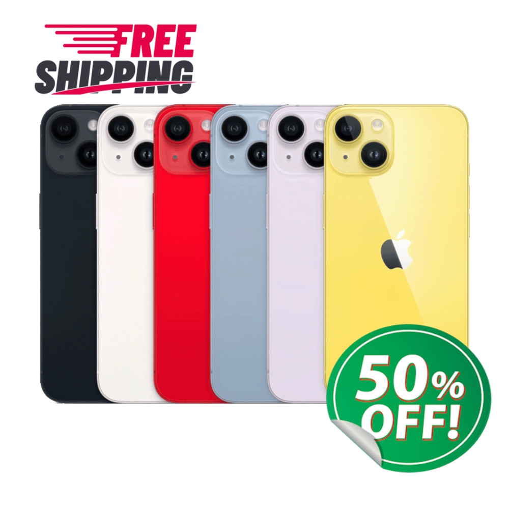 Apple iPhone 14 128GB Unlocked Black Blue Yellow Verizon AT&T 5G - pin