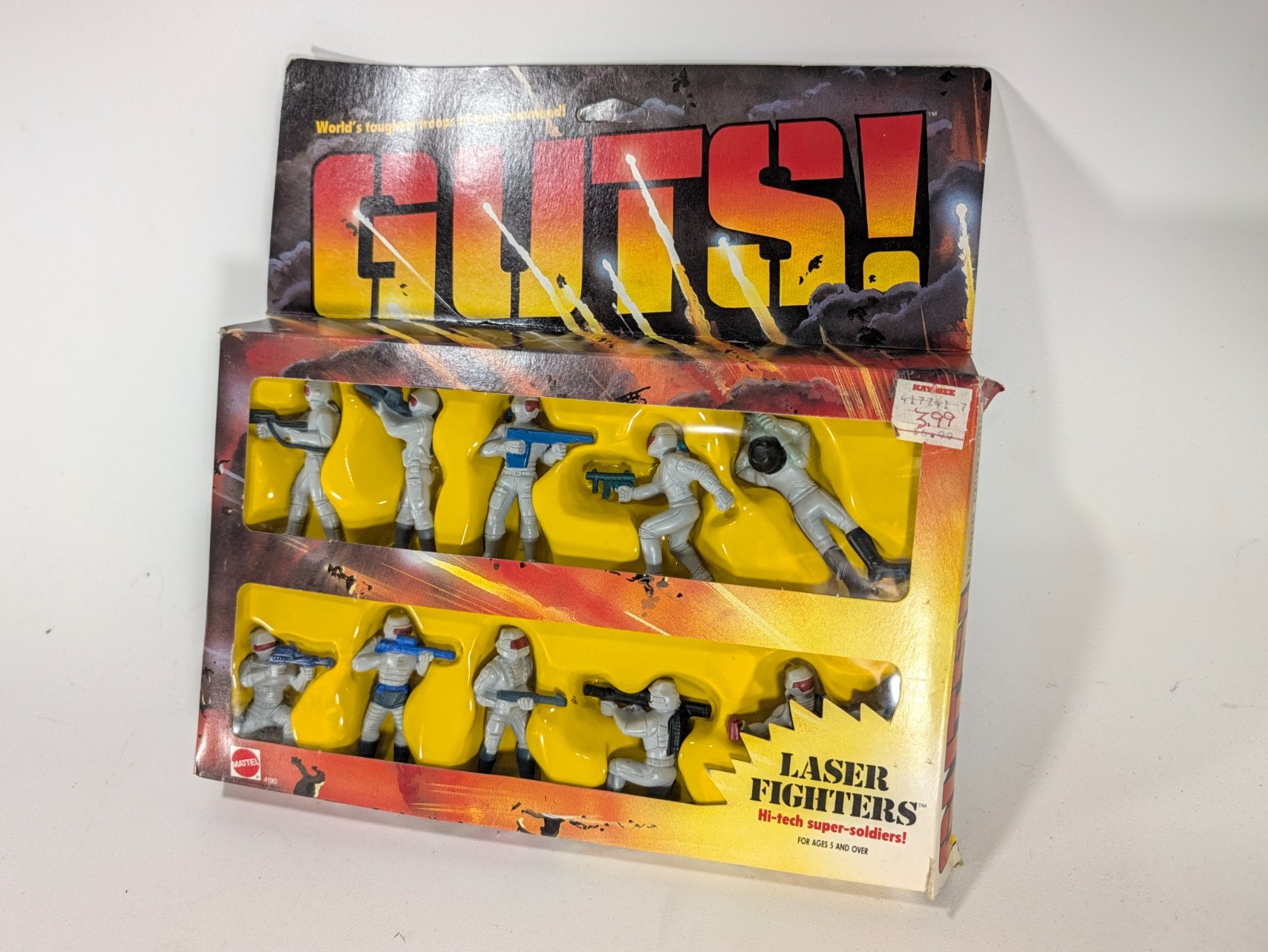 Vtg 1986 MATTEL GUTS Laser Fighters SET With Original Box RARE Open Box Vtg 1986 MATTEL GUTS Laser Fighters SET With Original Box RARE Open Box