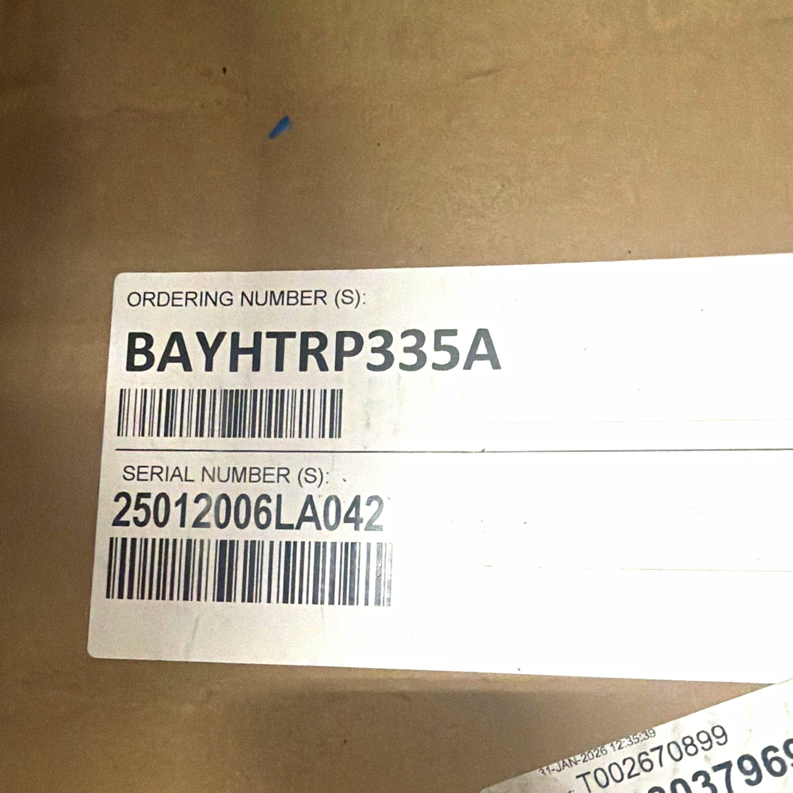 Trane Other HVAC & Refrigeration Part - Model/MPN BAYHTRP335A Trane Other HVAC & Refrigeration Part - Model/MPN BAYHTRP335A