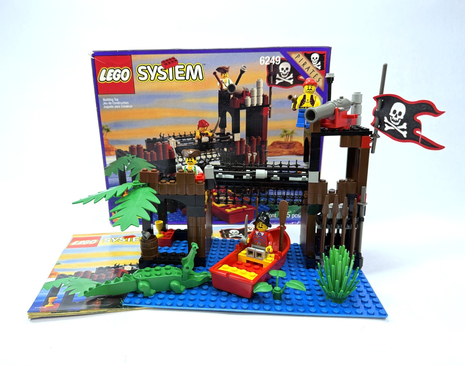 Pirates Ambush LEGO 6249 Vintage Pirate Set 100% Complete w/ Box Manual 1997 Pirates Ambush LEGO 6249 Vintage Pirate Set 100% Complete w/ Box Manual 1997