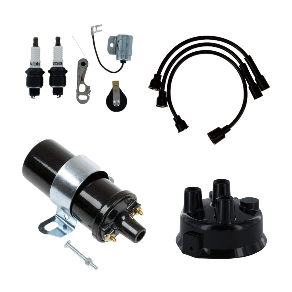 Ignition Tune Up Kit & 6V Coil Fits John Deere M MT 40 320 330 420 430 440