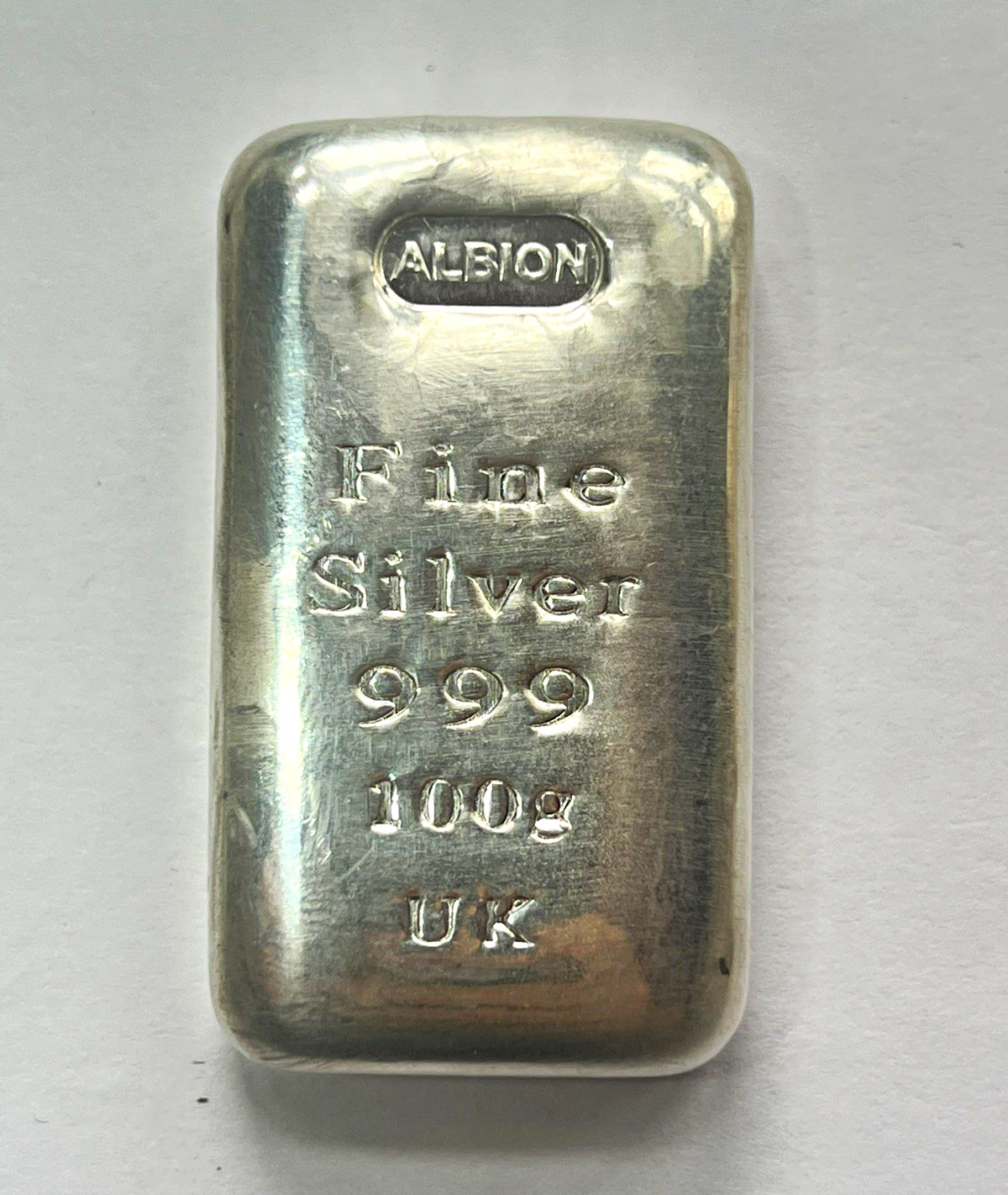 CHEAPEST ON EBAY 100g Fine Silver Bar .999 Hallmarked  Premium Bullion