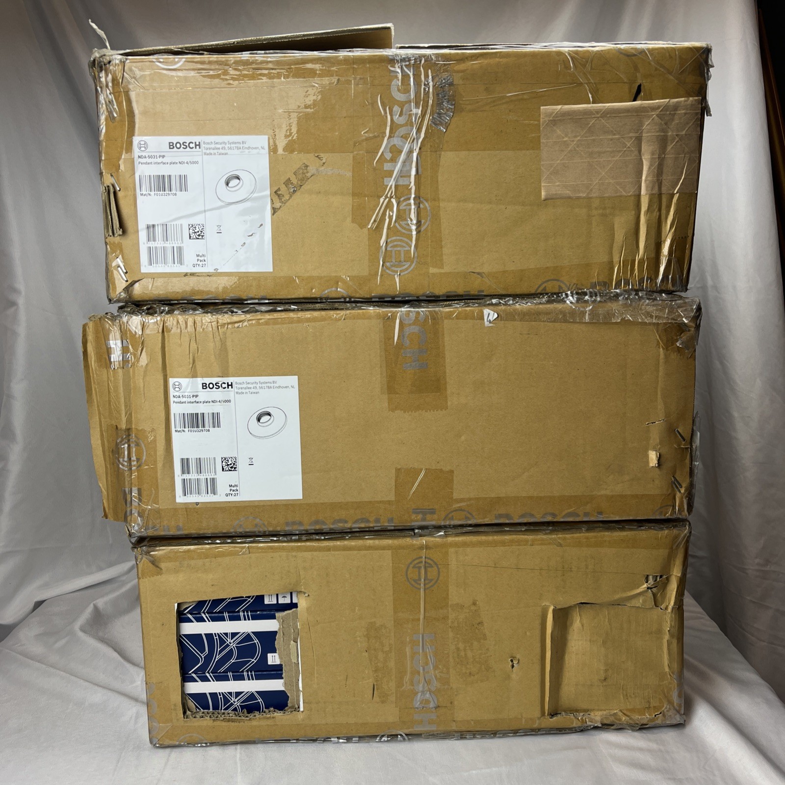 CASE OF 27 BOSCH NDA-5031-PIP PENDANT INTERFACE PLATE 4/5000 CAMERA MULTIPLE QTY
