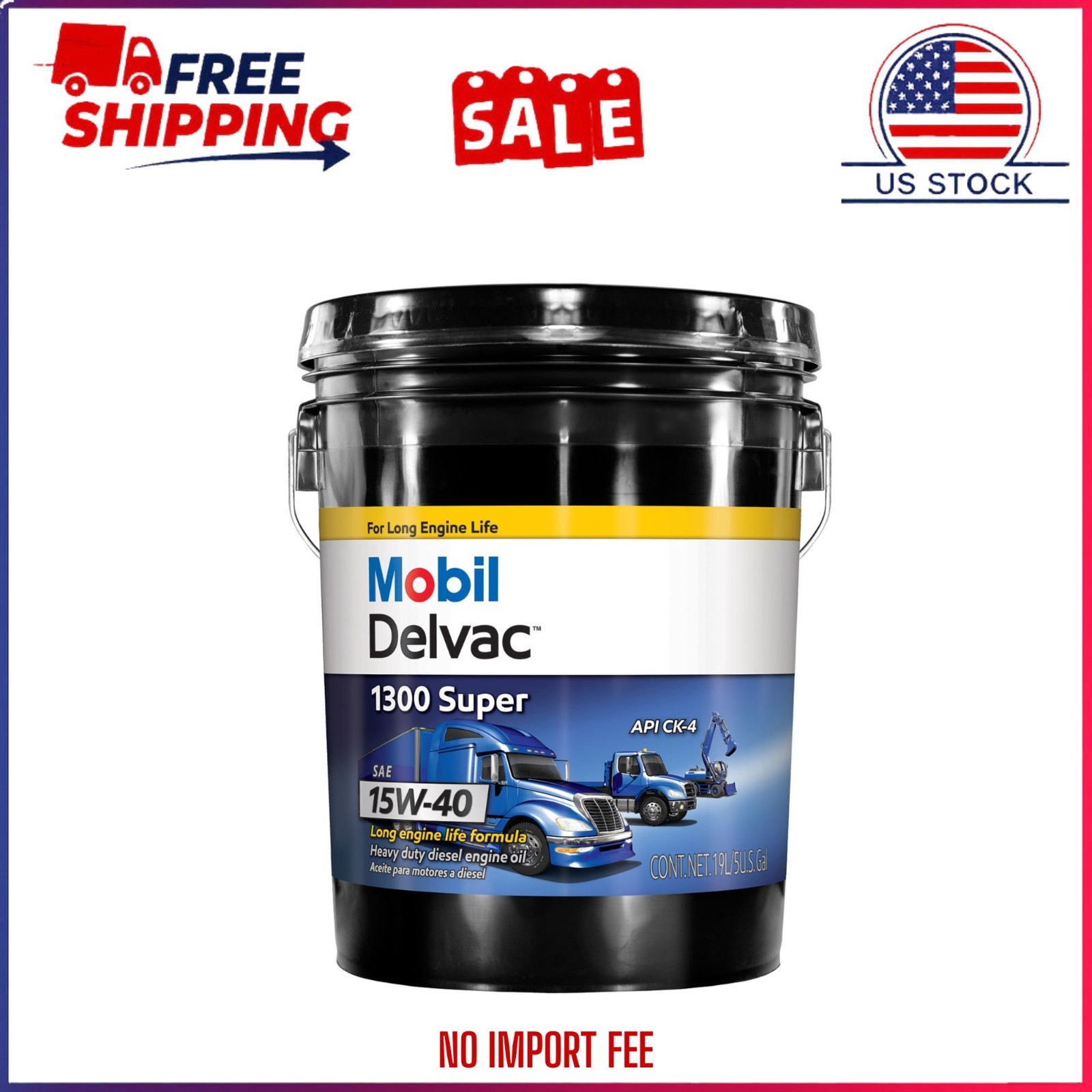 HOT SALE~Mobil Delvac 1300 Super Diesel Engine Synthetic Blend 15W-40 Motor Oil HOT SALE~Mobil Delvac 1300 Super Diesel Engine Synthetic Blend 15W-40 Motor Oil