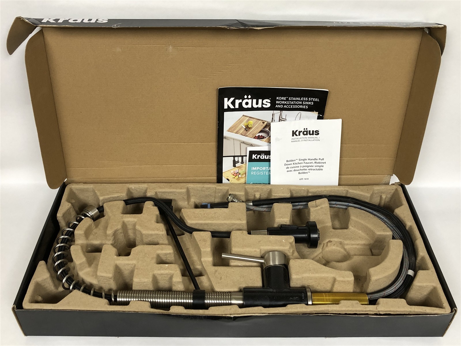 Kraus KPF-1610MB Bolden Single Handle 18 in. Commercial Kitchen Faucet