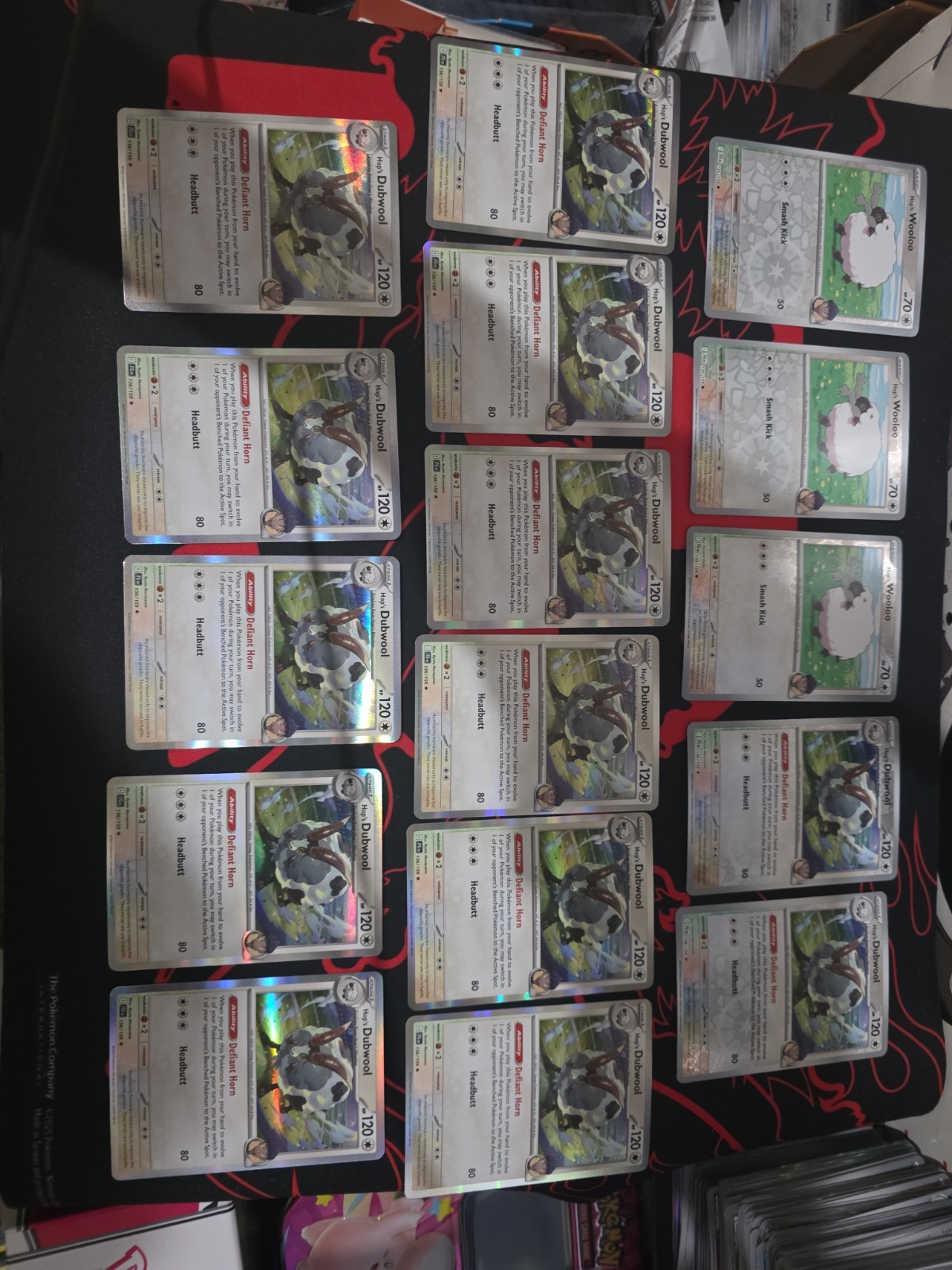Hop\'s Wooloo X3 Dubwool X13 Sv09: Journey Together Reverse Holo/Holo Lotx16 Hop\'s Wooloo X3 Dubwool X13 Sv09: Journey Together Reverse Holo/Holo Lotx16